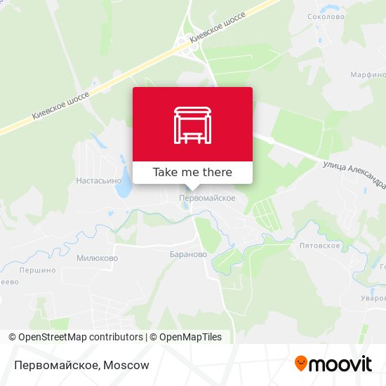 Первомайское map