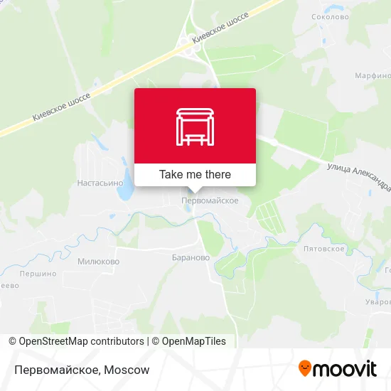 Первомайское map