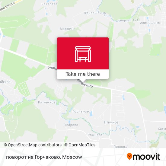 поворот на Горчаково map