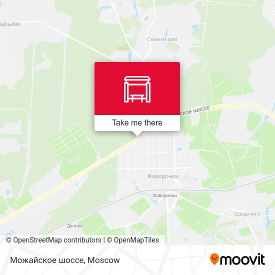 Можайское шоссе map