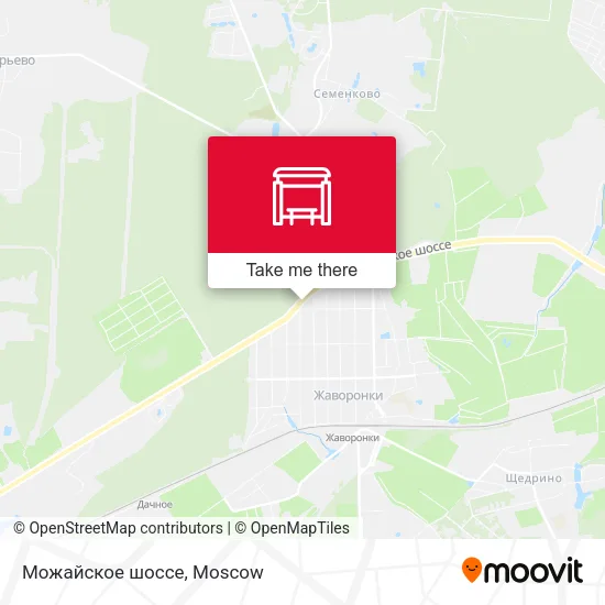 Можайское шоссе map