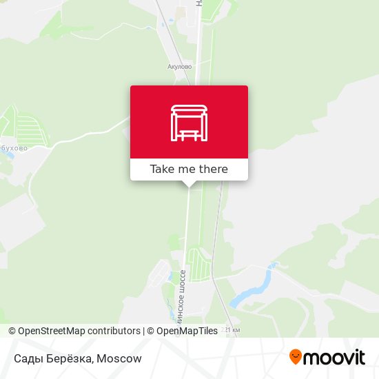 Сады Берёзка map