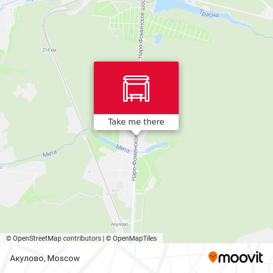 Акулово map