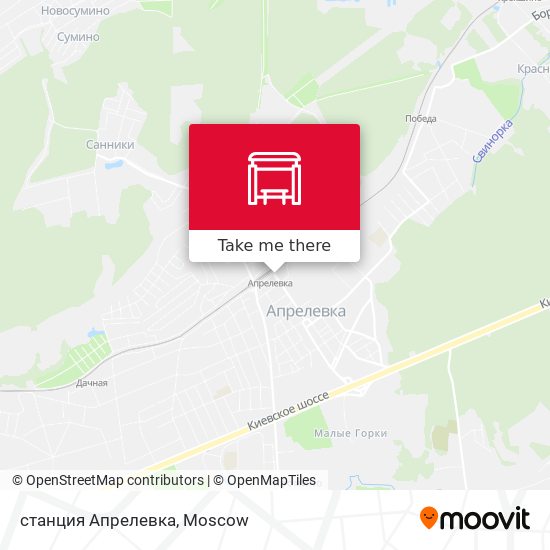 станция Апрелевка map