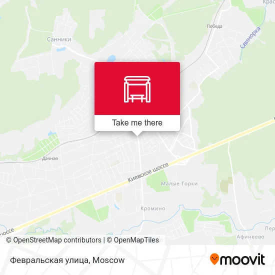 Февральская улица map