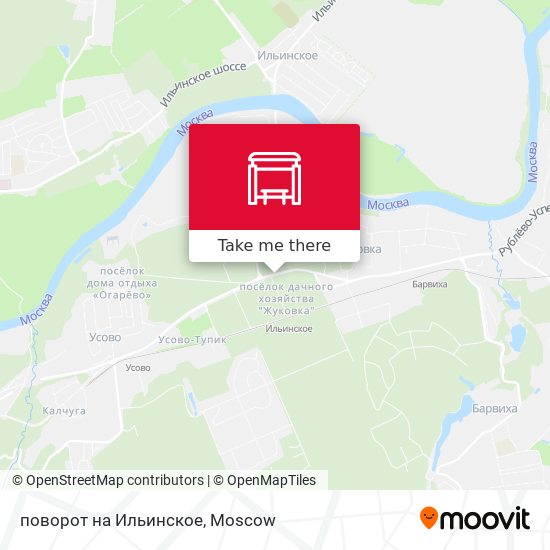 поворот на Ильинское map