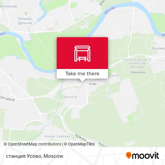 станция Усово map