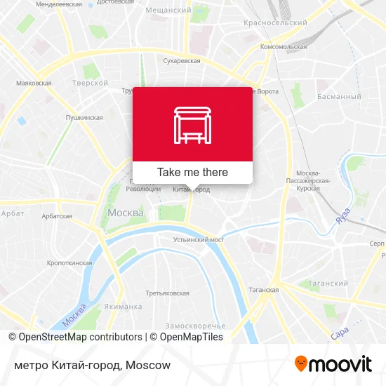 метро Китай-город map