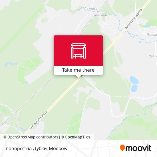 поворот на Дубки map