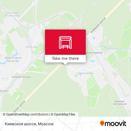Киевское шоссе map