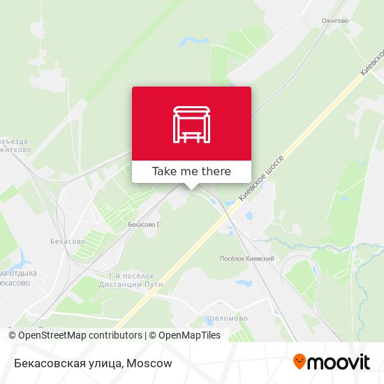 Бекасовская улица map