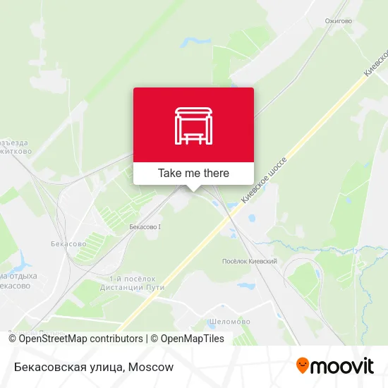 Бекасовская улица map