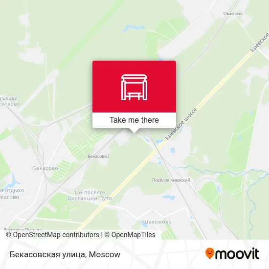 Бекасовская улица map