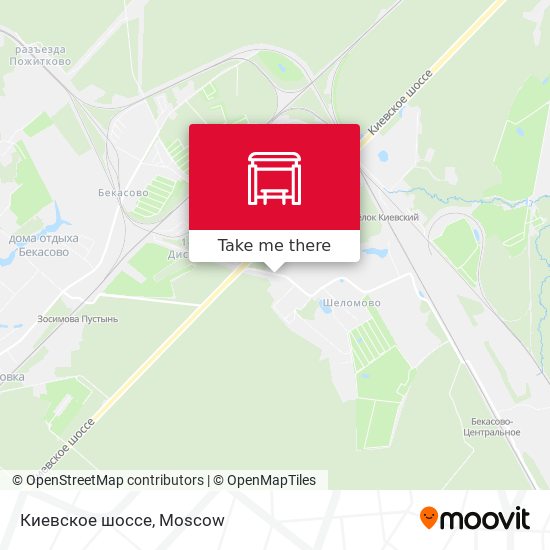Киевское шоссе map