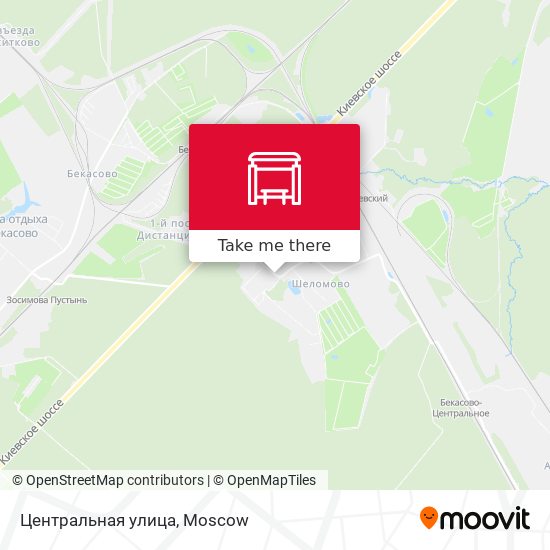 Центральная улица map