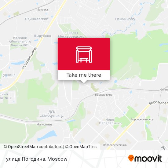 улица Погодина map