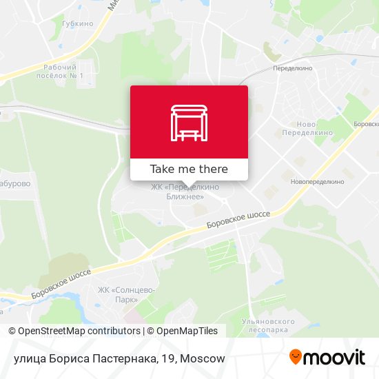 улица Бориса Пастернака, 19 map