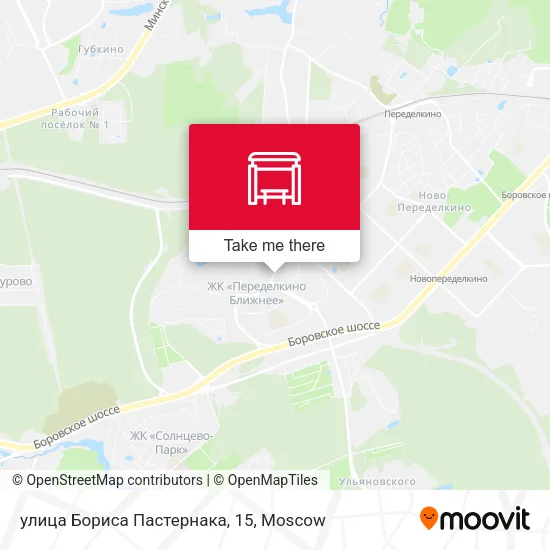 улица Бориса Пастернака, 15 map