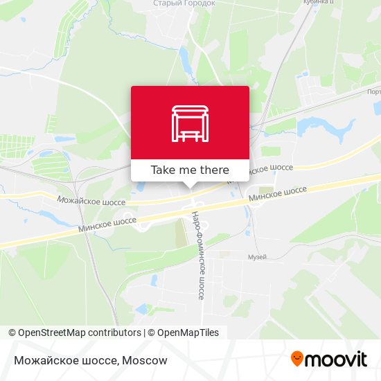 Можайское шоссе map