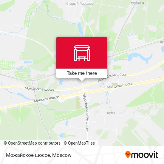 Можайское шоссе map