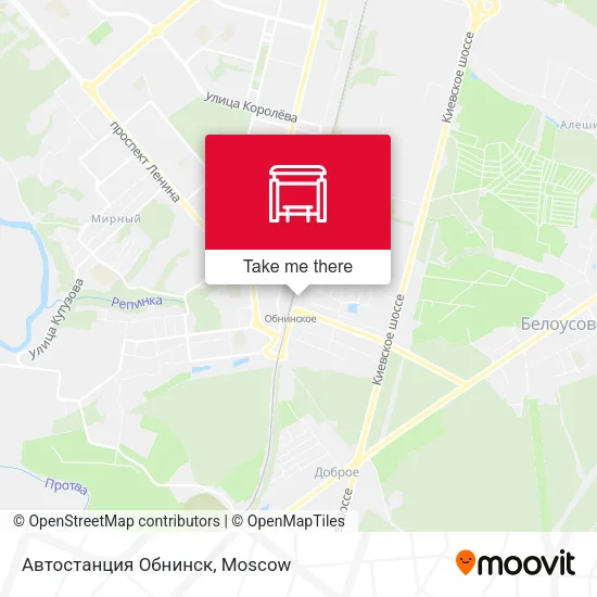 Автостанция Обнинск map