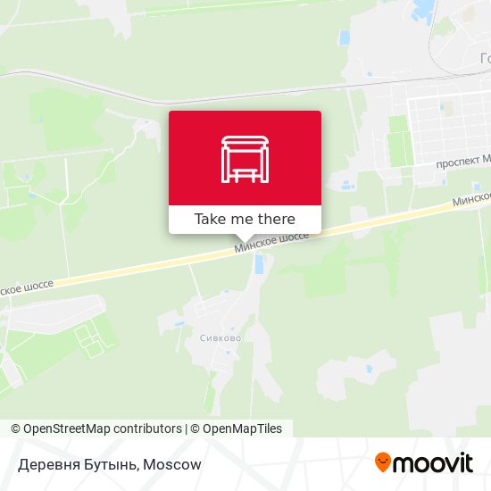 Деревня Бутынь map