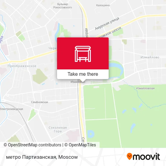 метро Партизанская map