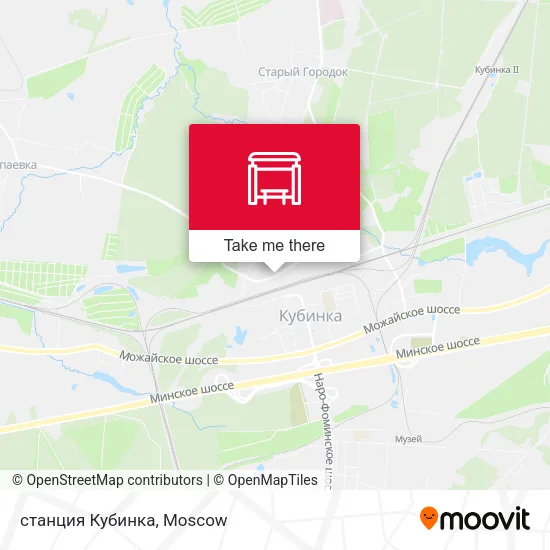 станция Кубинка map