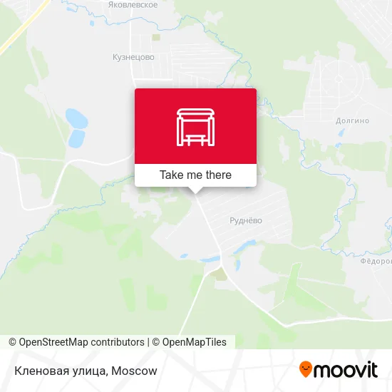 Кленовая улица map