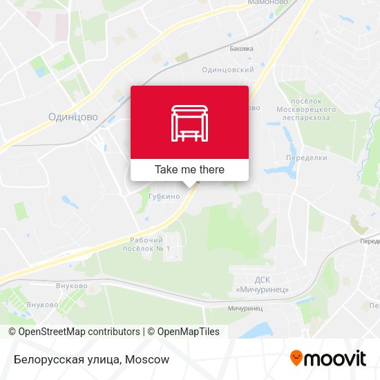 Белорусская улица map