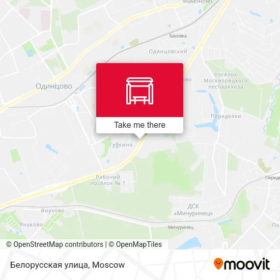 Белорусская улица map