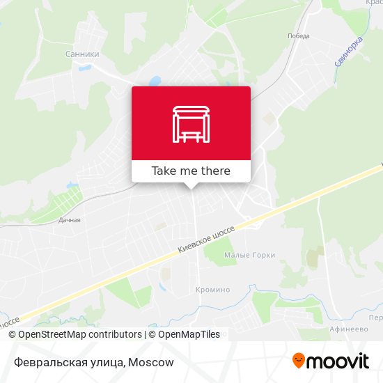 Февральская улица map