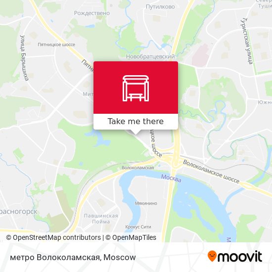 метро Волоколамская map