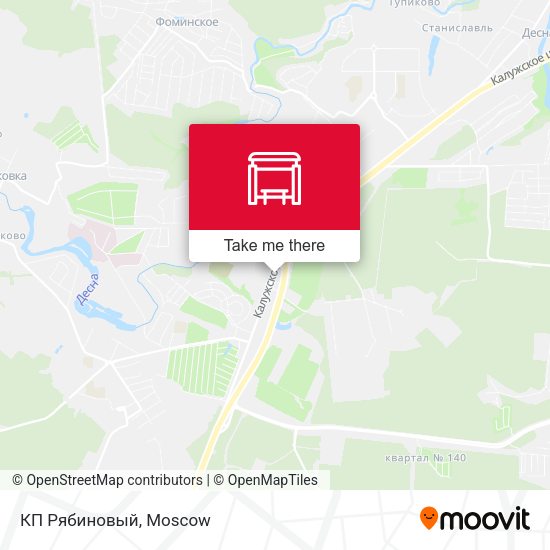 КП Рябиновый map