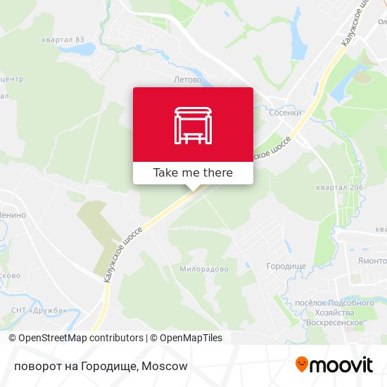 поворот на Городище map