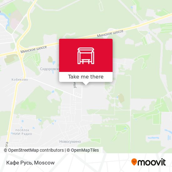 Кафе Русь map