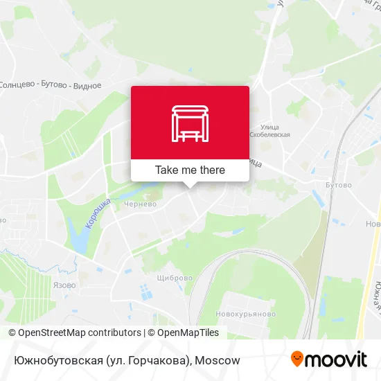 Южнобутовская (ул. Горчакова) map