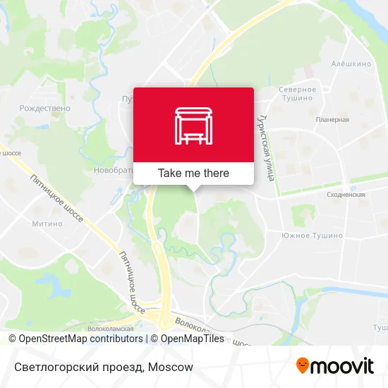Светлогорский проезд map