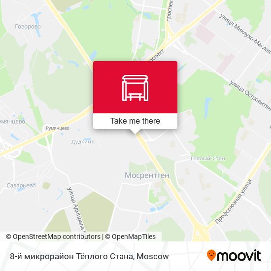 8-й микрорайон Тёплого Стана map