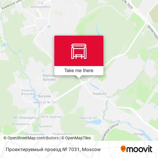 Проектируемый проезд № 7031 map