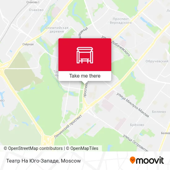 Театр На Юго-Западе map
