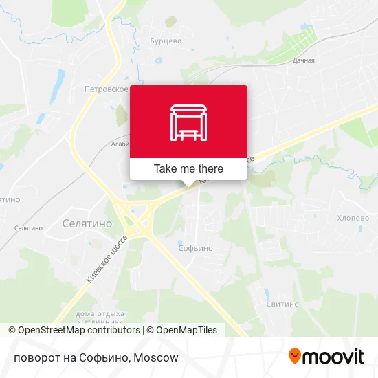 поворот на Софьино map