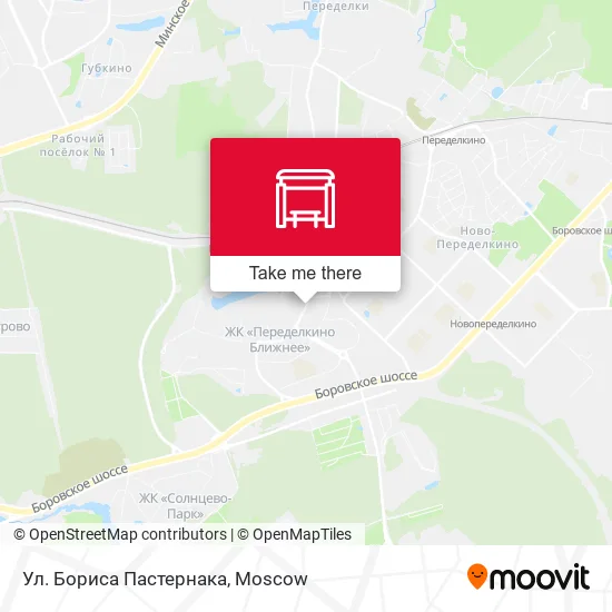 Ул. Бориса Пастернака map