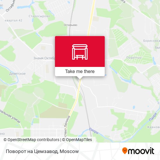 Поворот на Цемзавод map