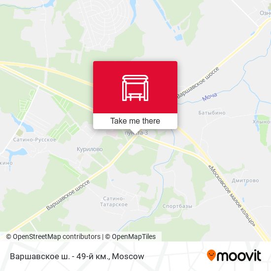 Варшавское ш. - 49-й км. map