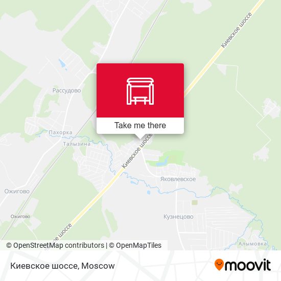 Киевское шоссе map