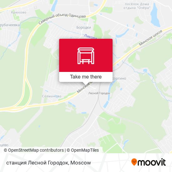станция Лесной Городок map