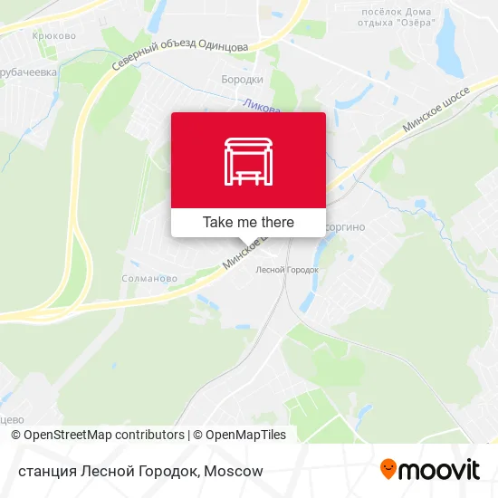 станция Лесной Городок map