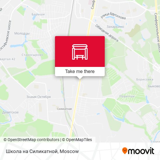 Школа на Силикатной map