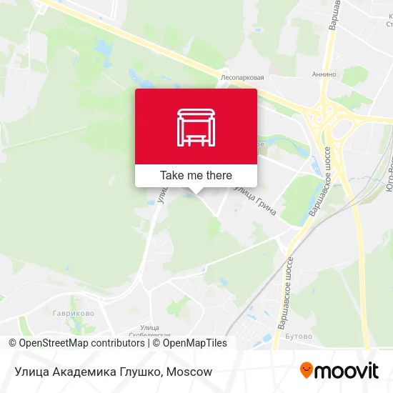 Улица Академика Глушко map